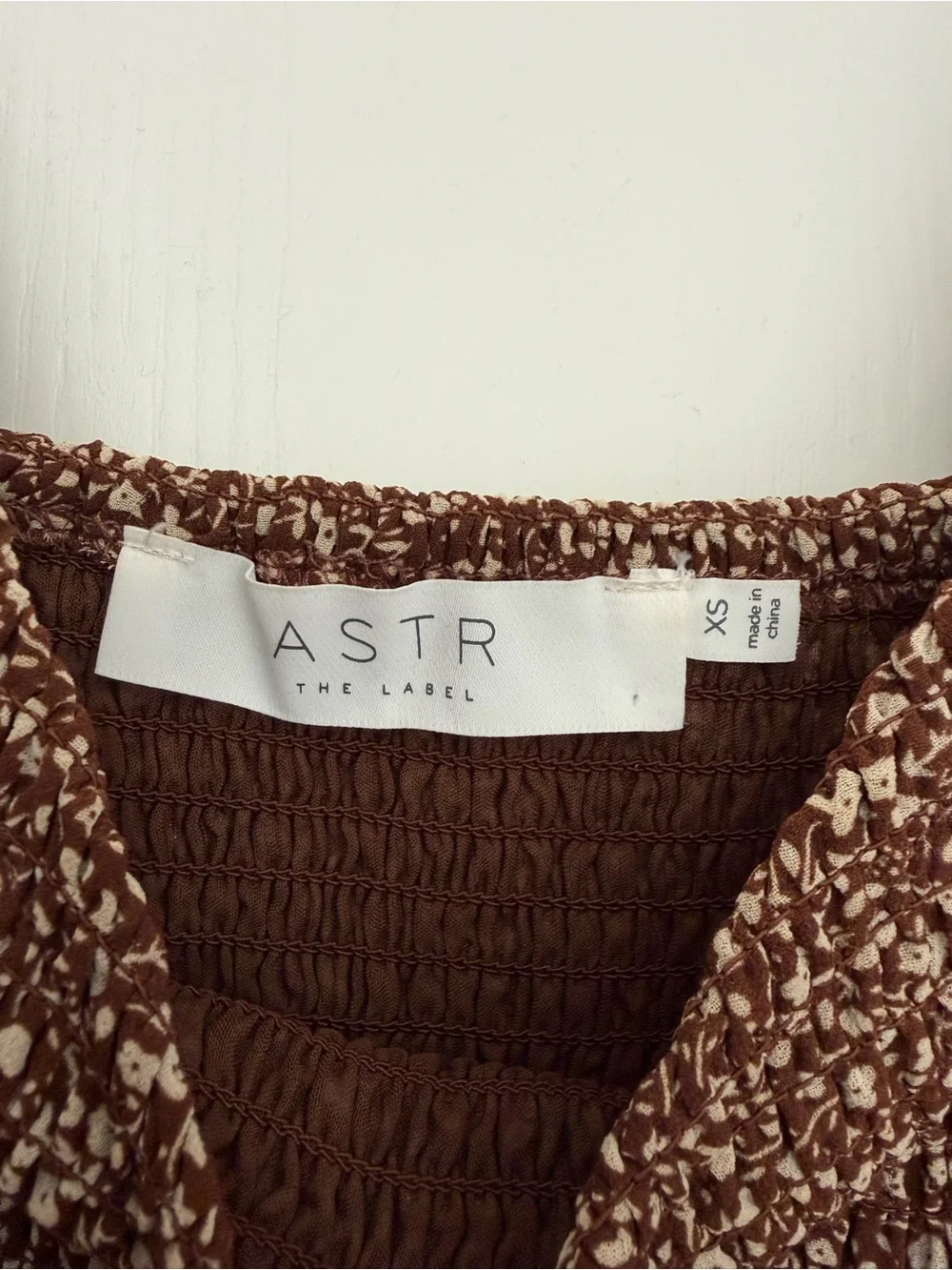Astr Brown Floral Blouse
